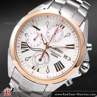 Seiko Criteria Chronograph Ladies Rose Gold SNDZ12P1