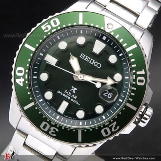 Seiko Prospex Solar Green Dial 200M Diver Watch SNE579P1