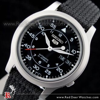 Seiko 5 Military Automatic Watch See-thru Back Nylon SNK809K2