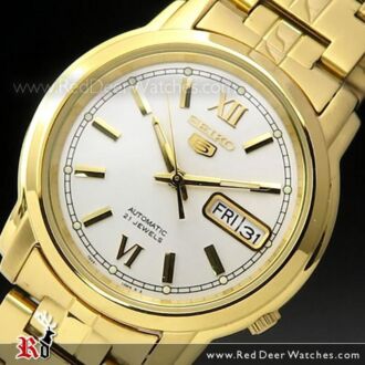 SEIKO 5 Automatic Gold Stainless Steel Watch SNKK84K1