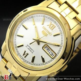 SEIKO 5 Automatic Gold Stainless Steel Watch SNKK84K1
