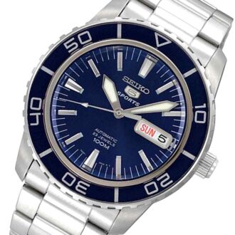 Seiko Mens Automatic Hardlex Crystal Blue Mens Watch SNZH53K1, SNZH53