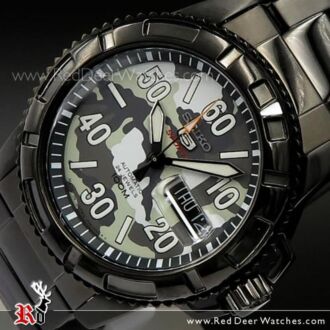 Seiko 5 Automatic Black Camouflage Sports Watch SRP225J1, SRP225 Japan