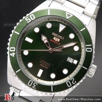 Seiko 5 Automatic Green Dial Stainless Steel Men Watch SRPB93K1, SRPB93