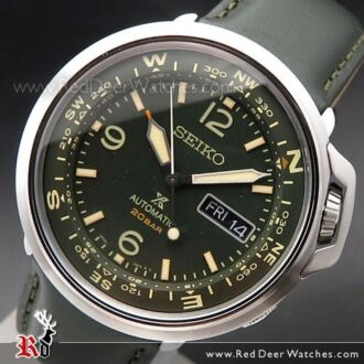 Seiko PROSPEX Field Automatic Green Leather Watch SRPD33K1, SRPD33
