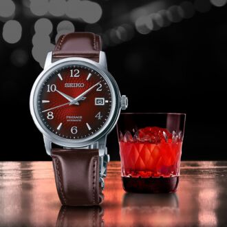 Seiko Presage Cocktail Time Negroni Red Automatic Watch SRPE41J1