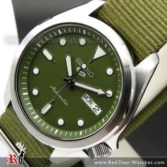 Seiko 5 Sports Green Dial Nylon Strap Automatic Watch SRPE65K1