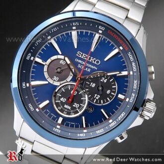 Seiko Solar Chronograph Tachymeter Mens Watch SSC495P1, SSC495