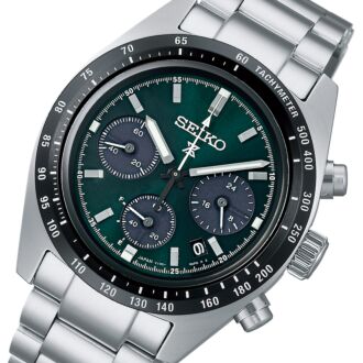 Seiko Prospex Speedtimer Solar Sapphire Chronograph Dark Green Watch SSC933P1