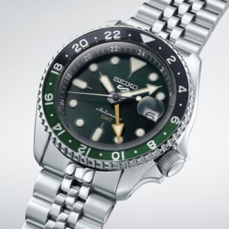 Seiko 5 Sports GMT Automatic Green Dial Watch SSK035K1