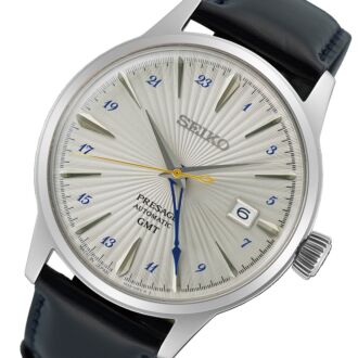 Seiko Presage Cocktail Time Automatic Silver Bullet GMT  Watch SSK049J1, SSK049