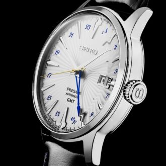 Seiko Presage Cocktail Time Automatic Silver Bullet GMT  Watch SSK049J1, SSK049