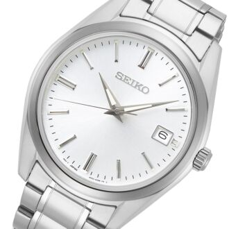 Seiko Quartz Elegant Date Display Sapphire Men's Watch SUR307P1
