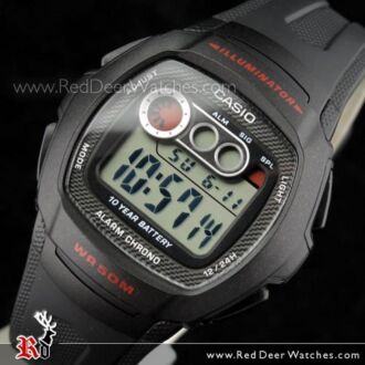 Casio Alarm 50M 10 Year battery Digital Watch W-210-1CV, W210