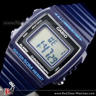 Casio Unisex Alarm Stopwatch Dark Blue Watch W-215H-2AV, W215H