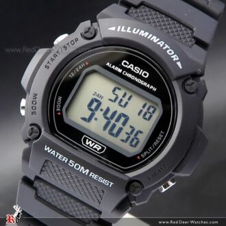 Casio Digital Alarm Watch W-219H-1AV, W219H