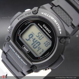 Casio Digital Alarm Watch W-219H-1AV, W219H