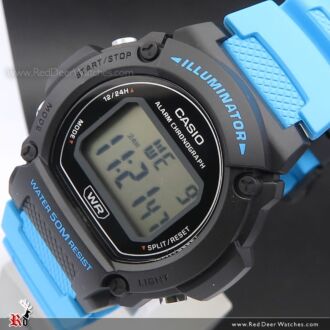 Casio Digital Alarm Watch W-219H-2A2, W219H