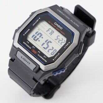Casio Vibration Alarm 100M Digital Watch W-738H-1A, W738H