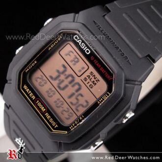 Casio Mens Multi Alarm Digital Watch W-800HG-9AV, W800HG