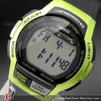 Casio Stopwatch Alarm Digital Watch WS-1000H-3AV, WS1000H