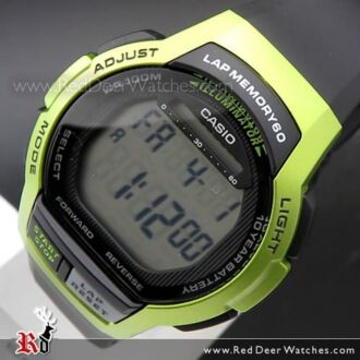 Casio Stopwatch Alarm Digital Watch WS-1000H-3AV, WS1000H