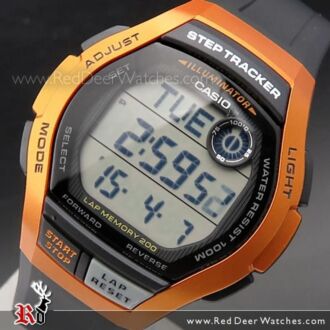 Casio Step Tracker LED 100M Sport Watch WS-2000H-4AV, WS2000H