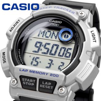 Casio Step Tracker Dual Time Stopwatch Digital Watch WS-2100H-1A2V