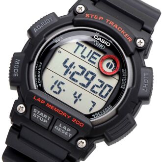 Casio Step Tracker Dual Time Stopwatch Digital Watch WS-2100H-1A