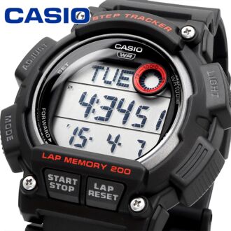 Casio Step Tracker Dual Time Stopwatch Digital Watch WS-2100H-1A