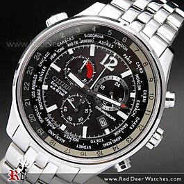 CITIZEN Eco-Drive ワールドタイム クロノグラフ Citizen Eco-Drive Sapphire Chronograph World Time Watch AT0365-56E