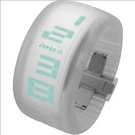 o.d.m. DD101A 4 PIXEL EL white Silicone Bracelet
