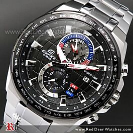 BUY Casio Edifice Dual Dial World Time 200M Alarm Sport Watch EFR 550D 1AV EFR550D Buy Watches Online CASIO Red Deer Watches