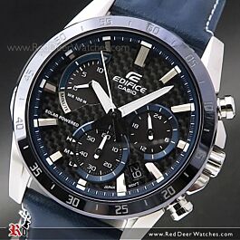 BUY Casio Edifice Solar Chronograph Leather Watch EQS-930BL-2AV