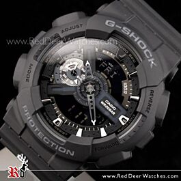 BUY Casio G Shock All Black Analog Digital Display Watch GA 110 1B GA110 Buy Watches Online CASIO Red Deer Watches