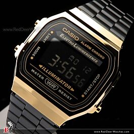 Gold black casio new arrivals