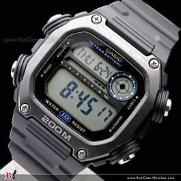Casio DW-291HX-1AV Orologio Uomo Digitale Quarzo - Cinturino Extra Lungo, Resistente 200m, Batteria 10 Anni