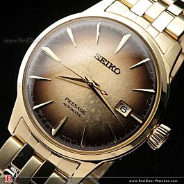 最も完璧な Time Cocktail Julep Beer Presage Seiko Gold japan SRPK48J1 Watch Tops
