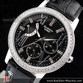 BUY Casio Sheen SWAROVSKI ELEMENTS Ladies Watch SHE 3025L 1A SHE3025L Buy Watches Online CASIO Red Deer Watches