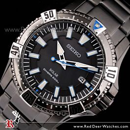 BUY Seiko Solar 200m All Black Driver Sports Men's Watch SNE281P1