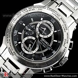 BUY Seiko Premier World Timer Alarm 100m men's watch SPL009P1