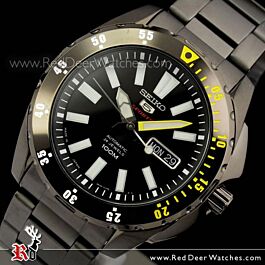 BUY Seiko 5 Automatic 4R36 All Black Mens Sport Watch SRP363J1, SRP363 ...