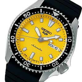 Seiko 5 Sports Automatic SKX Redux Daichi Yellow Watch SRPL87K1