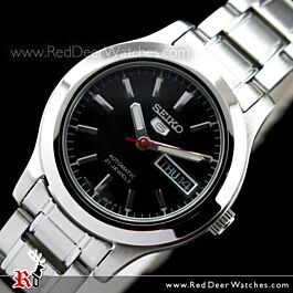 SEIKO 5 AUTOMATIC BLACK DIAL STAINLESS-STEEL LADIES WATCH SYMD95 Seiko 5 Automatic Black Dial Stainless Steel Women main image 3