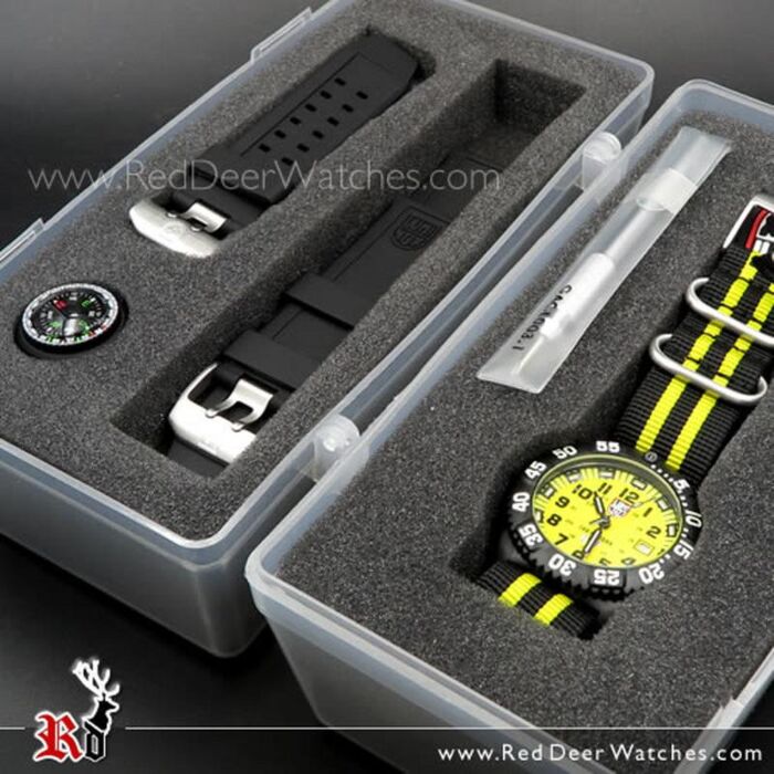 BUY Luminox 3955 SET Scott Cassell UVP Yellow Dial Special Edition