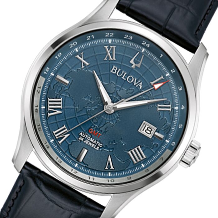 BUY Bulova Classic Automatic GMT Mens Watch 96B385 | BULOVA Watches Online  - Red Deer Watches