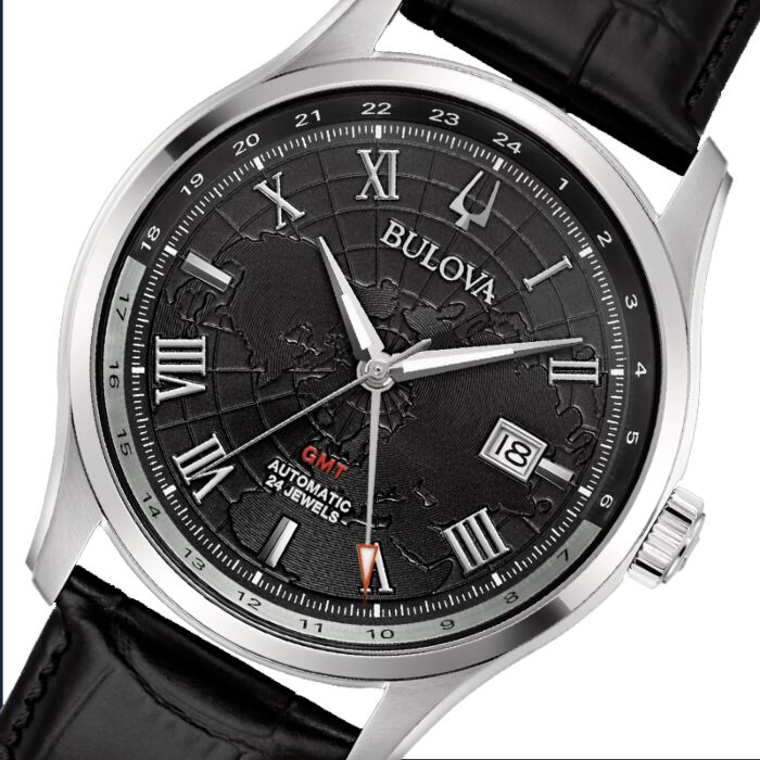 BUY Bulova Classic Automatic GMT Mens Watch 96B387 | BULOVA Watches Online  - Red Deer Watches