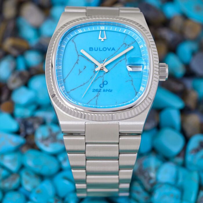 SEIKO BULOVA nixon swatch腕時計4点セット上357 Bulova x Complecto Super Seville Turquoise Stone Dial Watch 96B455