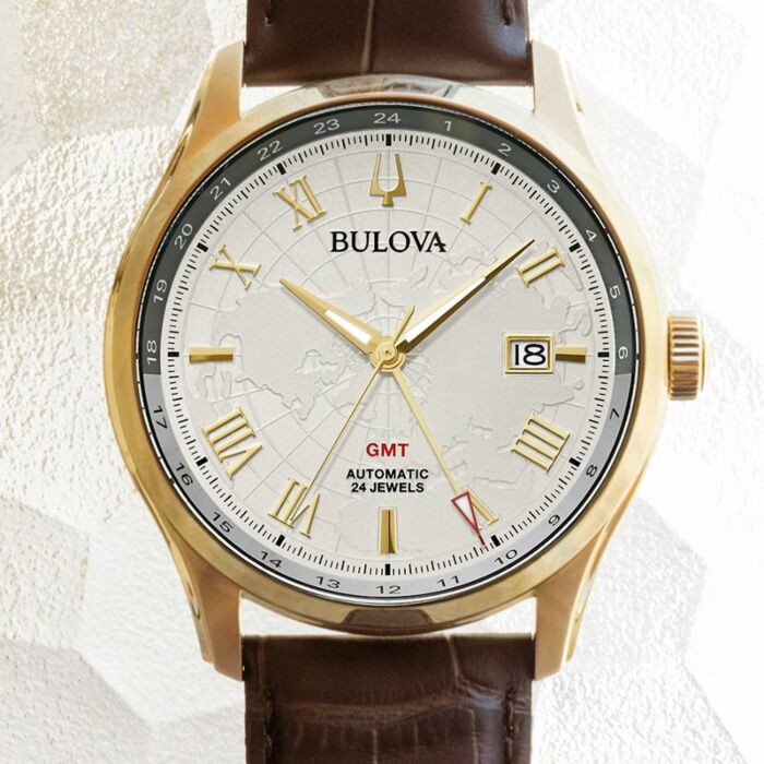 BUY Bulova Classic Automatic GMT Mens Watch 97B210 | BULOVA