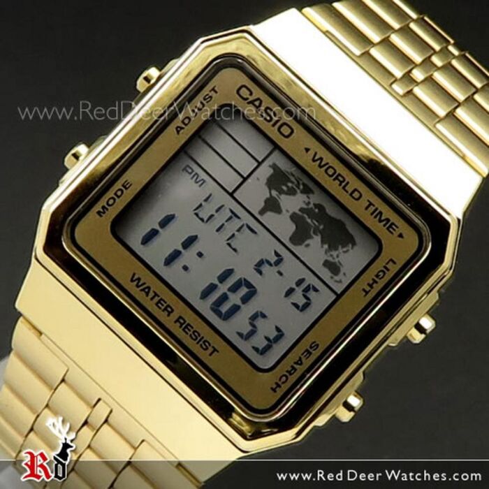 BUY Casio World Time Alarms Digital Watch A500WGA-9DF Buy Watches Online  CASIO Red Deer Watches